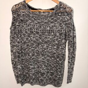 Garage Women's XS/S Sheer Black and White Sweater